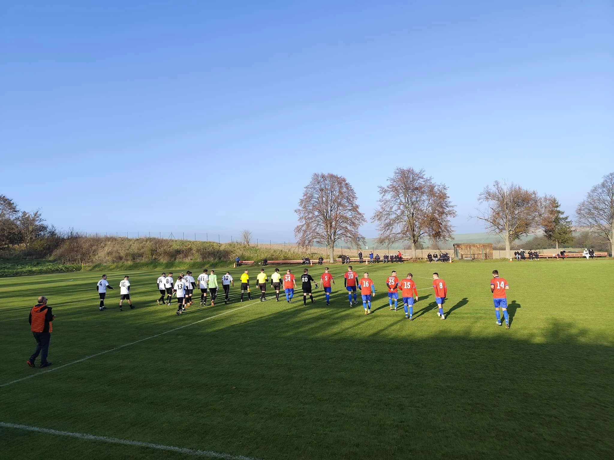 Fotbalové utkání Tj Hoštice-Heroltice